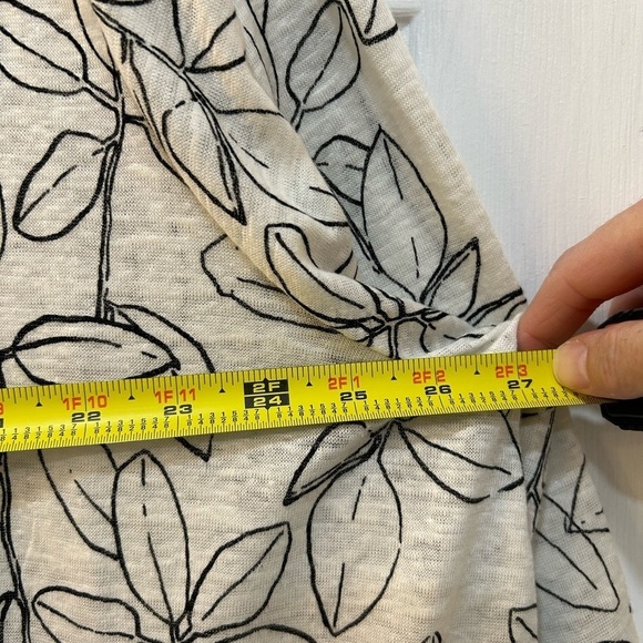 Cynthia Rowley Plus Size 100% Linen Popover Blouse 3X Tunic Casual Cottage - Picture 5 of 8